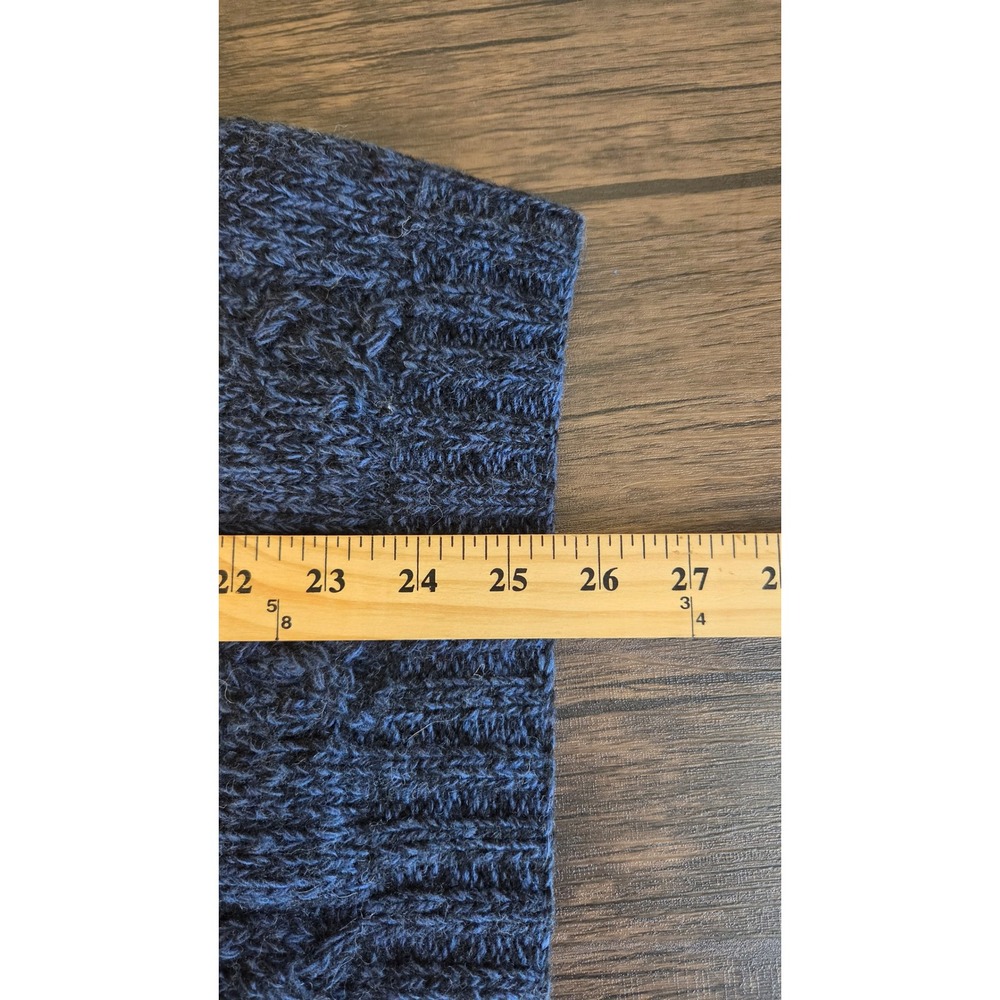 Vtg Tommy Hilfiger Handknit Lambswool Fair Isle Nordic Mockneck Sweater Womens M - Picture 7 of 7